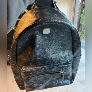 MCM Black Visesto Backpack